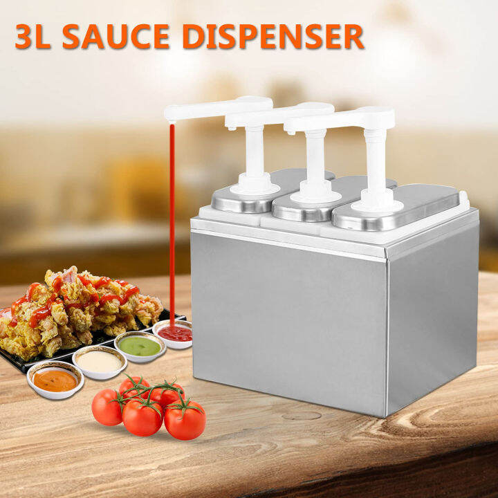 Sauce Dispenser Pump Condiment Pump Station Well Constructed Reasonable