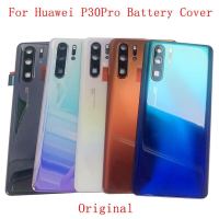 ฝาหลังครอบแบตเตอรี่ของแท้,เคสสำหรับ Huawei P30 Pro P30Pro ฝาหลังพร้อมกรอบกล้องอะไหล่เปลี่ยนโลโก้