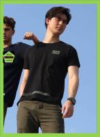 Miami Bay เสื้อคอกลม ชาย รุ่น Cross walk สีดำ