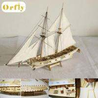 Orfly 1:100 Scale MINI เรือใบทำด้วยไม้ชุดเรือเรือของเล่นของขวัญ DIY ชุดตกแต่ง