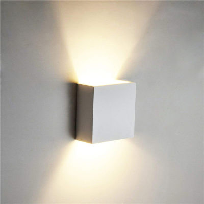 Cube ซัง LED แสงในร่มโคมไฟติดผนังโคมไฟบ้านที่ทันสมัยตกแต่งเชิงเทียนอลูมิเนียมโคมไฟ6วัตต์85-265โวลต์สำหรับทางเดินข้างเตียง