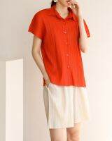 Restock!! 2MUAY รุ่น GJO8073 SHORT SLEEVE SHIRT PLEAT TOP เสื้ออัดพลีทงานคุณภาพ 7สี FREE SIZE