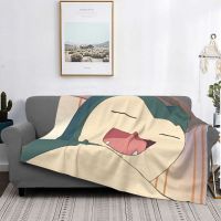 Snorlax Japanese Manga Throw Blanket Ultra-Soft Fleece Warm Blankets for Bedroom Travel Couch Bedspreads Flannel Anmie