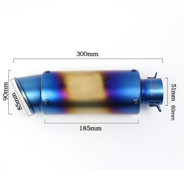 ท่อไอเสียสกู๊ตเตอร์รถจักรยานยนต์อเนกประสงค์51มม-60มม-ท่อท่อไอเสีย-sc-ดัดแปลงโครงการ-r6-cbr500-fz6n-r3-tmax530-gsxr1000