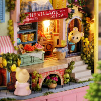 Cutebee Diy Dollhouse Miniature Doll House Furniture Box Theatre Building Kit with Lights Model Toys for Children Birthday Gifts