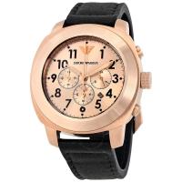 นาฬิกาผู้ชาย EMPORIO ARMANI Delta Chronograph Rose Dial Mens Watch AR6087