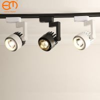 Whole Set Led Track Lights 15/20/30W COB Track Lamps for Shop Rail 220V Spotlights for Clothing Store Track Lighting ZGD0001