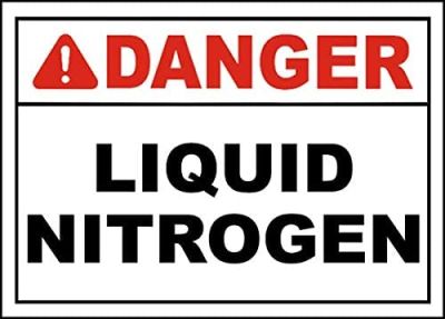 สติ๊กเกอร์ไวนิลห่อปลอดภัยและมีคำเตือน &amp; โกดังสติ๊กเกอร์ป้ายป้ายไนโตรเจนเหลวอันตราย