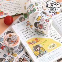 เทปตกแต่ง Telado Cat Girl ?? ม้วนใหญ่ ลายเยอะ Big Masking Tape MT washi วาชิเทป by mimisplan