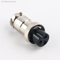 ◈◄ 1set GX16 Nut Type Female Electrical Connector 3 Pin Circular Aviation Socket Plug Wire Panel Connector 12.44MM