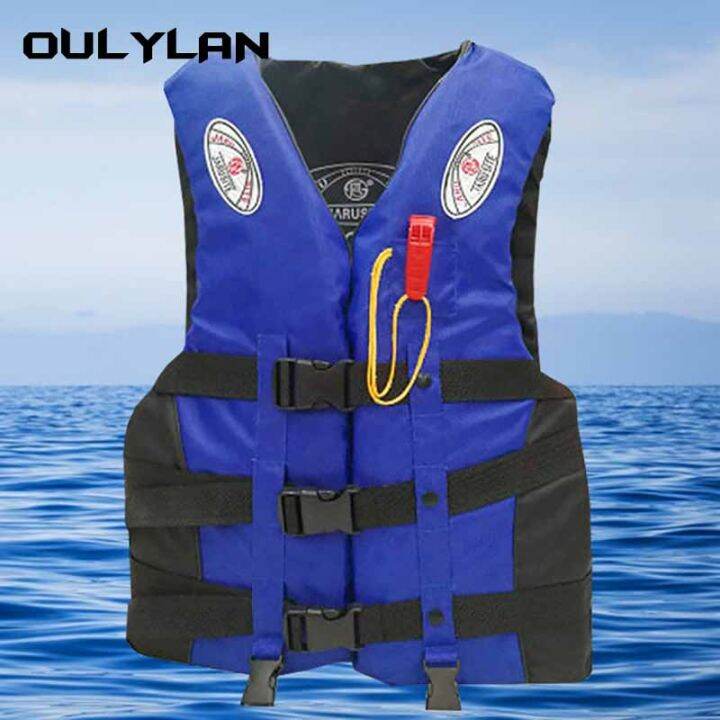 oullan-เสื้อชูชีพสำหรับผู้ใหญ่เสื้อชูชีพ-surf-สกีเรือยนต์เวคบอร์ดสำหรับเรือตกปลาเสื้อกั๊กว่ายน้ำลอยน้ำกู้ภัย