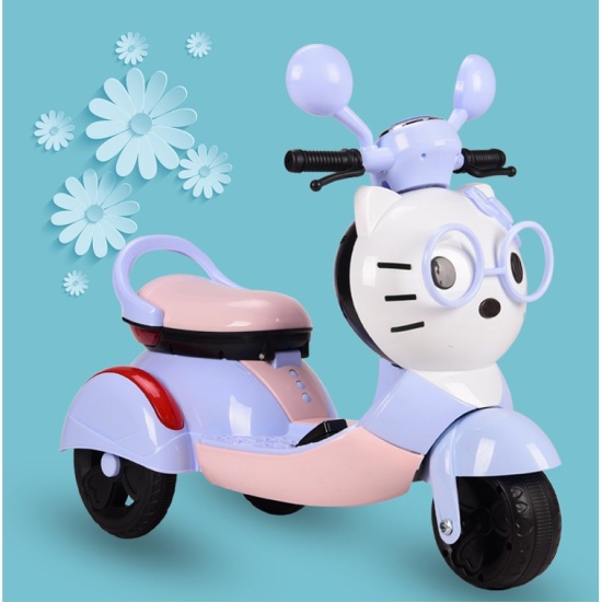 Xe máy điện trẻ em vecpa - xe máy điện vespa cho bé sành điệu cho bé - ảnh sản phẩm 4