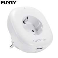 Funry SPP WiFi Smart EU Plug Socket Power Outlet with USB Smart Home Automation App Timer WiFi Control For Android/iOS AC100-240 Ratchets Sockets