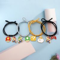 Super Mario Bros Hand Strap Cartoon Anime Head Rope Kawaii Accessories Hair Rope Bracelet Decorative for Girls Birthday Gift