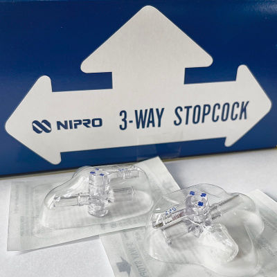 ข้อต่อ 3 ทาง ข้อต่อสามทาง 3-Way Stopcock luer slip NIPRO ข้อต่อสายน้ำเกลือ ข้อต่อฉีดยา (1ชิ้น)