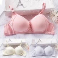 Women Solid Color Push UP Wire free Gather Adjustable Comfortable