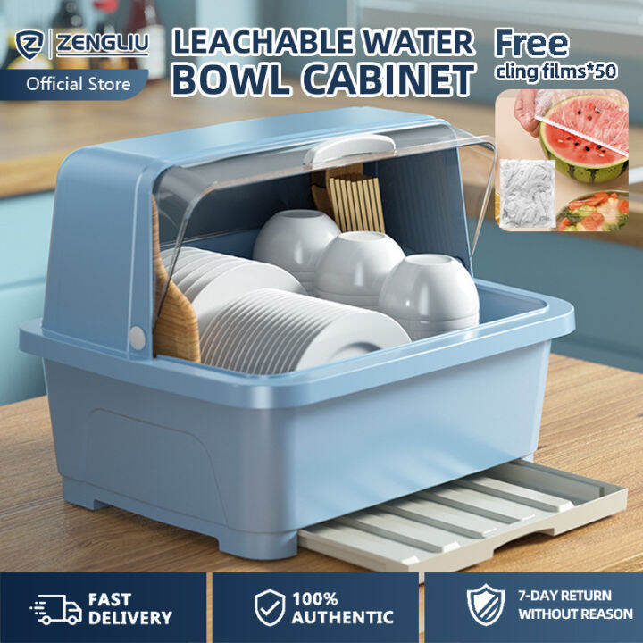 Zengliu Dish Rack Plate Organizer Dish Rack Storage Box Kitchen