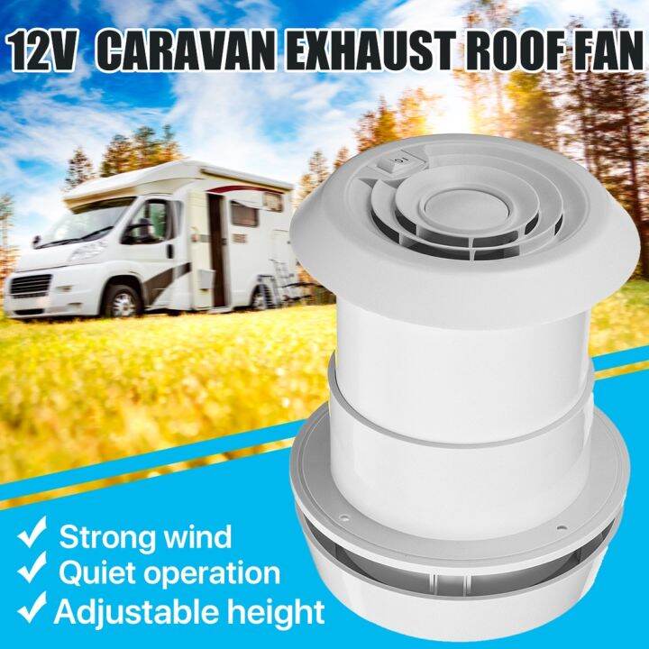 12V Camper Van Accessories RV Roof Air Vent Grille Exhaust Fan Travel