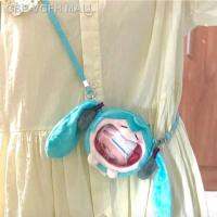 ☌✑VGFH MALL Kawaii Hatsune Miku Bag อะนิเมะน่ารักอาการปวดขนาดเล็กนิ่มตุ๊กตาตุ๊กตาเครื่องตกแต่งเก็บของที่ไหล่