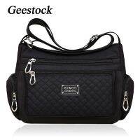 กระเป๋าสะพายไหล่สำหรับผู้หญิงไนลอน Geestock กันน้ำ Crossbody กระเป๋าลำลองกระเป๋าคนส่งเอกสารของผู้หญิงแฟชั่นความจุขนาดใหญ่กระเป๋าสตรี