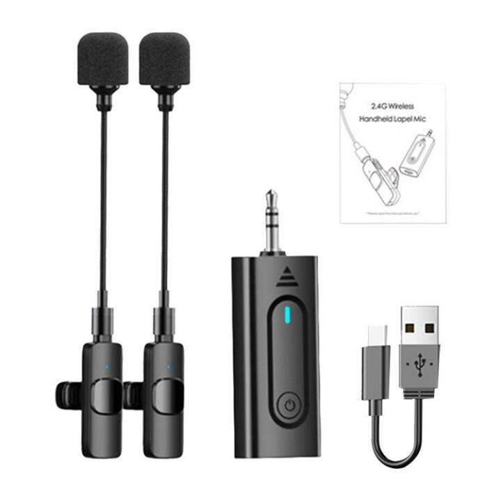 portable-wireless-lavalier-microphone-system-2-4g-lapel-mic-headset-mic-with-led-display-wireless-lavalier-microphones-amp-systems-for-voice-amplifier-recording-vlog-tour-guides-effective