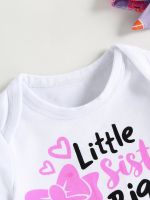 Adorable Infant Girl Baseball Outfit with Little Sister  Romper Shorts Headband - Perfect Summer Clothes for Your  by Hs2023