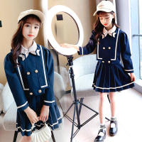 Teenage Girls School Clothes Sets Spring Fall Jacket + Pleated Skirts Children Clothing Girls JK School Uniform Students Clothes