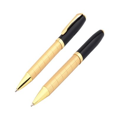 Luxury Quality 701 Golden  line School Student Office Supplies Medium Nib Ballpoint Pen New Pens
