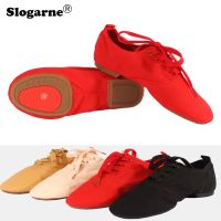 hot【DT】 Children Ballet Shoes Kids Canvas Men Tango Latin Jazz Training