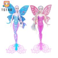 TS【ready Stock】Mermaid Princess Flying Fairy With Wings Gift Doll Princess Children Girl Toy【cod】