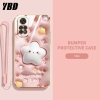 เคสโทรศัพท์เอฟเฟกต์ภาพ3D YBD สำหรับ Xiaomi Redmi Note 11 4G Note 11S 4G Note 11 Pro 4G 5G สัตว์น่ารักลายกระต่ายทิวลิปวัสดุซิลิโคนหรูหราส่งสายคล้อง