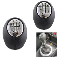 Chrome Leather Gear Shift Knob Head Gear Shift Lever Stick For Renault MEGANE Mk2 Cabriolet