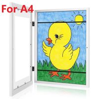 Kids Art Frames Wooden Changeable Picture Display for A4 Art-Work Children Projects Home Office Storage Picture Display