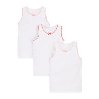 เสื้อกล้ามเด็กผู้หญิง Mothercare White Vests - 3 Pack KA788