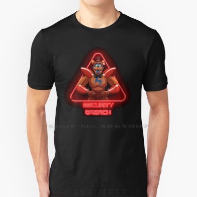 Glamrock Security Breach T Shirt 100 Cotton Fnaf Security Breach Fnaf Breach Game Fazbear Vanny Roxanne Wolf Chica 100%
