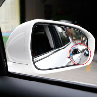 【cw】1Pc2pcs Car 360 Degree Wide Angle Convex Mirror Small Round Side Blindspot Rearview Parking Mirror Framless Blind Spot Mirror