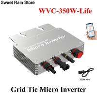 350W 300W บน Grid Tie MicroInverter MPPT 230VAC ถึง120V พร้อมแอพมือถือสำหรับการตรวจสอบระยะไกล