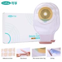 Cofoe 20Pcs One-Piece System Colostomy Stoma Bag 20-60Mm Cut Size Ileostomy Ostomy Pouch Fistula Bags Waterproof Cover Set