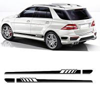 2Pcs Car Side Stickers Body Stripes Vinyl Decal For Mercedes Benz ML Class W163 W164 W166 ML63 AMG ML320 ML350 Car Accessories