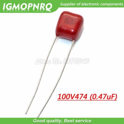 10PCS 100V474J 0.47UF 5  Pitch 5mm 470nf 474 100V CBB 100V474J-P5 Polypropylene film capacitor