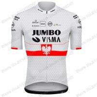 HotJumbo Visma Poland 2021 Cycling Jersey Short Sleeve Summer Clothing Men Road Bike Shirts Bicycle Tops MTB Uniform Ropa Maillot