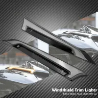 ไฟสัญญาณเลี้ยววิ่ง Led กระจกรถจักรยานยนต์สำหรับ Harley Touring Road Glides โคมไฟกระจกหน้า2015-2023 ABS