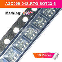 10Pcs AZC099-04S.R7G SOT-23-6เครื่องหมาย C96 C962H C963H C966H C967H C96AH C96CH C96dH C96gH C96FJ C96PJ C96SH SOT23-6 SMD ESD ไฟฟ้าสถิตป้องกันทรานซิสเตอร์ใหม่เดิม