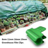 19mm 8mm Green Flower House Cover Buckle Garden Frame PP Coated Tube Fixed Cramps Agriculture Greenhouse Film Shading Net Clips