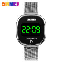 skmei 1589 นาฬิกาข้อมืออิเล็กทรอนิกส์ LED นาฬิกาแฟชั่น สไตล์สปอร์ต หน้าจอสัมผัสรูปทรงสี่เหลี่ยม กันน้ำ สำหรับผู้ชายและผู้หญิง