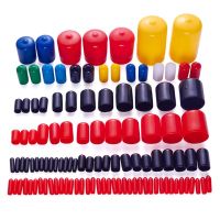 10pcs 1.55mm-5.5mm Rubber Cap Seals Nuts Silicone Sleeve Stopper Plugs Soft Cover End Caps Thread Protection Lid Plug Wires Leads Adapters