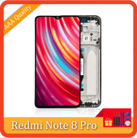 100% ต้นฉบับ6.53 "LCD สำหรับ Xiaomi Redmi Note 8 Pro M1906G7T เปลี่ยน M1906G7G ชิ้นส่วนจอสัมผัสแอลซีดีของเครื่องแปลงดิจิทัล