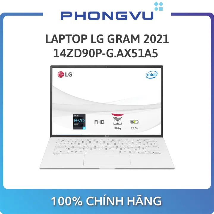Laptop LG Gram 2021 14ZD90P-G.AX51A5 ( 14″ WUXGA/i5-1135G7/8GB/256GB SSD/Free DOS/1kg) (Trắng) – Bảo hành 12 tháng – LG ,SKU : 1714561576_VNAMZ-7635819184 >>>🇻🇳 Top1Vietnam 🛒>>> lazada.vn 🇻🇳🇻🇳🇻🇳🛒🛍🛒