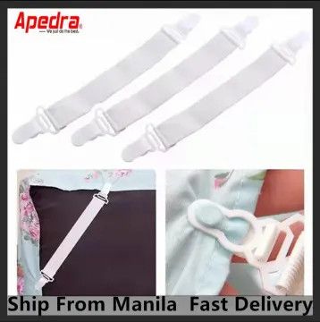 HTF.1-4pcs Bed Sheet Mattress Adjustable Gripper Elastic Clip