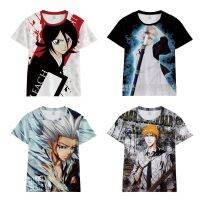 NEW Top Anime T-shirt Bleach Unisex Top Casual Short Sleeve Loose T-shirt Graphic Fashion T-shirt 3d Printing